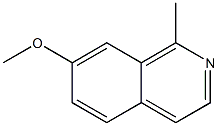 7-甲氧基-1-甲基异喹啉 结构式
