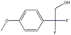 2,2-二氟-2-(4-甲氧基苯基)乙醇 结构式