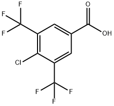 4-CHLORO-3,5-BIS(TRIFLUOROMETHYL)BENZOIC ACID Structure