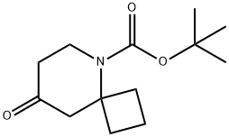 8-オキソ-5-アザスピロ[3.5]ノナン-5-カルボン酸TERT-ブチル 化学構造式