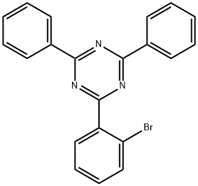 2-(2-溴苯基)-4,6-二苯基-1,3,5-三嗪, 77989-15-2, 结构式