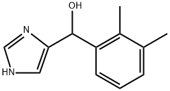 (2,3-ジメチルフェニル)(1H-イミダゾール-5-イル)メタノール 化学構造式
