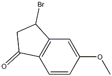 3-BroMo-5-Methoxy-2,3-dihydro-1H-inden-1-one Struktur