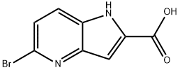 5-BROMO-1H-PYRROLO[3,2-B]PYRIDINE-2-CARBOXYLIC ACID Structure