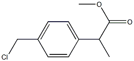 4-(氯甲基)-ALPHA-甲基苯乙酸甲酯 结构式