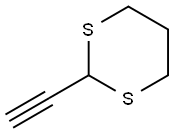 2-乙炔基-1,3-二噻烷, 80593-70-0, 结构式
