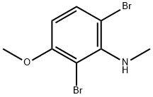 2,6-DibroMo-3-Methoxy-N-Methylaniline Structure