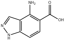 4-氨基-1H-1H-吲唑-3-羧酸, 81115-63-1, 结构式