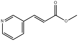 (E)-Methyl 3-(pyridin-3-yl)acrylate 结构式