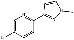 5-BroMo-2-(1-Methyl-1H-pyrazol-3-yl)pyridine Structure