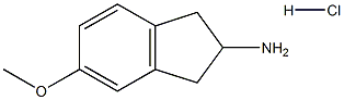 5-甲氧基-2-氨基茚盐酸盐 结构式