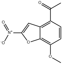 1-(7-甲氧基-2-硝基苯并呋喃-4-基)乙酮, 82607-31-6, 结构式