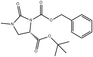 (S)-3-Methyl-2-oxo-iMidazolidine-1,5-dicarboxylic acid 1-benzyl ester 5-tert-butyl ester Struktur