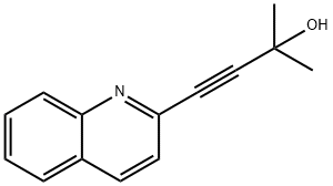 2-Methyl-4-(quinolin-2-yl)but-3-yn-2-ol Structure