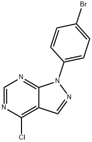 1-(4-BroMophenyl)-4-chloro-1H-pyrazolo[3,4-d]pyriMidine Structure