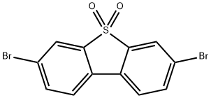 3,7-ジブロモジベンゾチオフェン5,5-ジオキシド 化学構造式