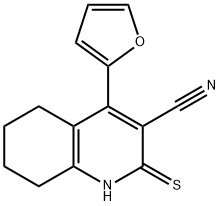 4-(2-Furanyl)-1,2,5,6,7,8-hexahydro-2-thioxo-3-quinolinecarbonitrile Structure