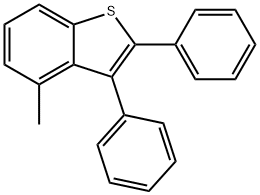 4-Methyl-2,3-diphenylbenzo[b]thiophene Structure