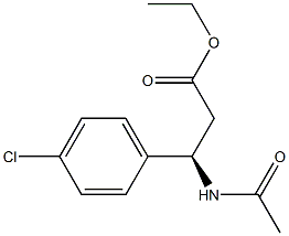 (R)-β-N-acetyl-p-chloro-phenylalanine methyl ester Structure