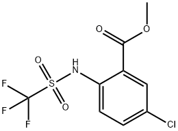 Methyl 5-chloro-2-(trifluoroMethylsulfonaMido)benzoate Struktur