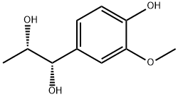 THREO-1-(4-HYDROXY-3-METHOXYPHENYL)PROPANE-1,2-DIOL 结构式