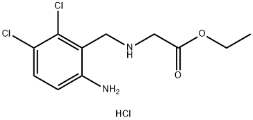 Ethyl-2-(6-aMino-2,3-dichlorobenzylaMino)acetate Hydrochloride Structure