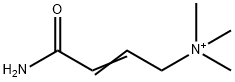 (3-Carbamoylallyl)trimethylammonium Structure