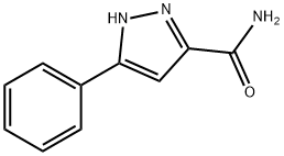 3-苯基-1H-吡唑-5-甲酰胺 结构式