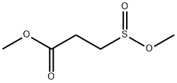 3-(メトキシスルフィニル)プロパン酸メチル 化学構造式