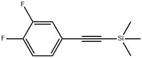3-(3,4-二氟苯基)-2-乙炔三甲基硅烷, 866683-38-7, 结构式