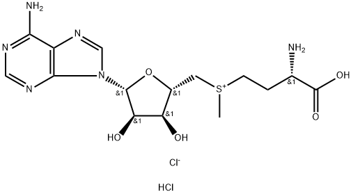 S-(5'-アデノシル)-L-メチオニン=クロリド二塩酸塩 化学構造式