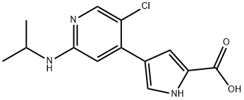 4-(5-chloro-2-(isopropylaMino)pyridin-4-yl)-1H-pyrrole-2-carboxylic acid Structure