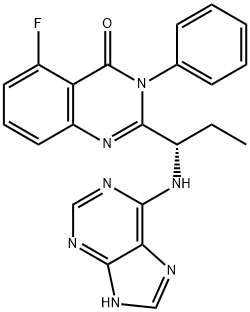 イデラリシブ 化学構造式