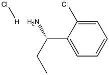 (1S)-1-(2-氯苯基)丙胺盐酸盐 结构式