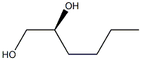 (2S)-ヘキサン-1,2-ジオール 化学構造式