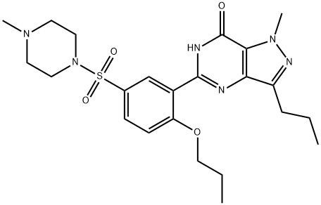 丙氧基苯基西地那非, 877777-10-1, 结构式