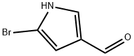 5-溴吡咯-3-甲醛 结构式