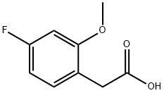 2-甲氧基-4-氟苯乙酸, 886498-61-9, 结构式