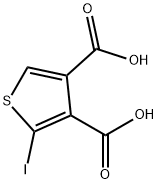 2-碘-噻吩-3,4-二羧酸 结构式