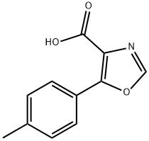 5-对-甲苯基-恶唑-4-羧酸, 89205-04-9, 结构式