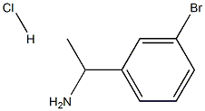 3-溴-ALPHA-甲基苯甲胺盐酸盐 结构式