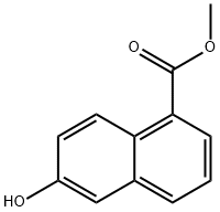 6-羟基-1-萘甲酸甲酯 结构式