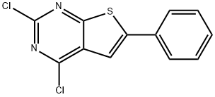 2,4-二氯-6-苯基噻吩并[2,3-D]嘧啶 结构式