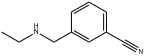 3-乙基氨基甲基-苯甲腈 结构式