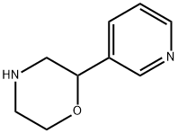 2-(3-ピリジニル)モルホリン 化学構造式