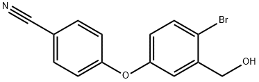 4-[4-溴-3-(羟基甲基)苯氧基]苯甲腈 结构式