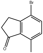 4-溴-7-甲基-2,3-二氢-1H-茚-1-酮 结构式