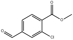 2-氯-4-甲酰基苯甲酸甲酯 结构式