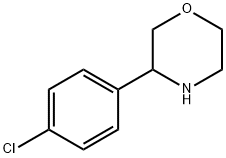 3-(4-氯苯基)吗啉 结构式