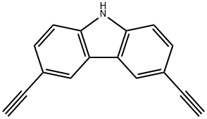3,6-二乙炔基咔唑, 909342-65-0, 结构式